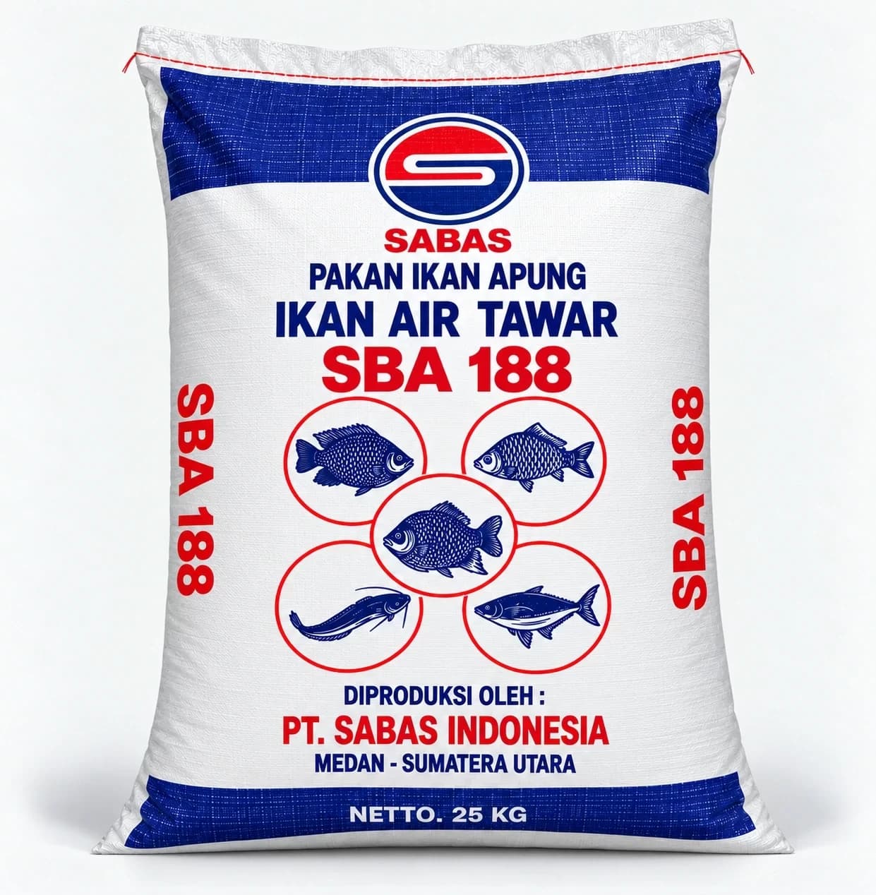 Pakan Ikan Bandeng Pelet, terapung, ukuran 2, 3, 4 mm